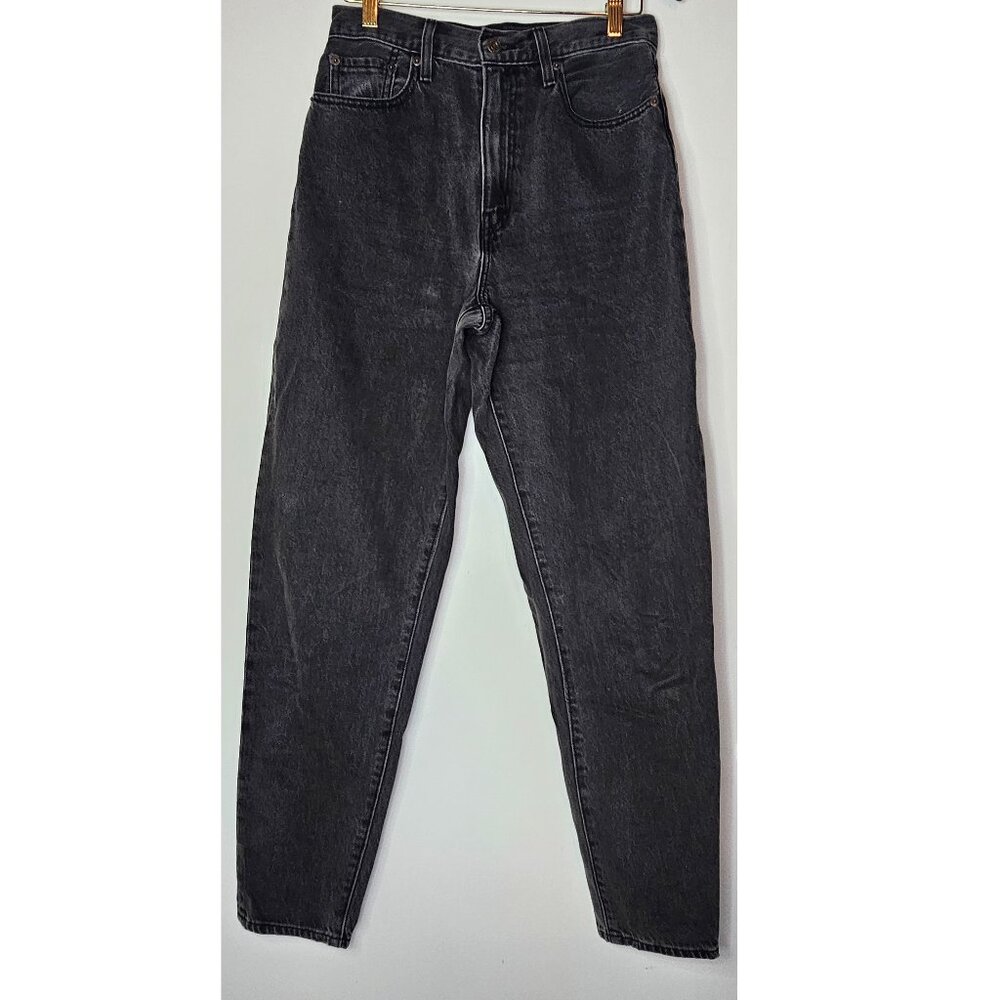 Levi’s Premium High Loose Taper Jeans 27 Faded Black High Rise Mom Denim 27x30